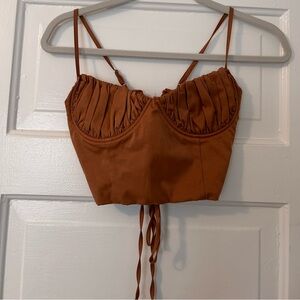 Tiger mist corset top